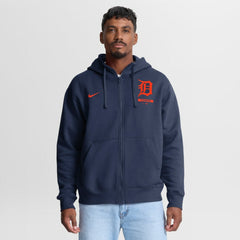 Detroit Tigers Primetime Lockup Full-Zip Hoodie Navy | Nike
