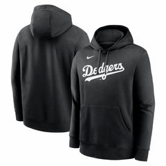 Los Angeles Dodgers Logo Club Fleece Hoodie Black | Nike