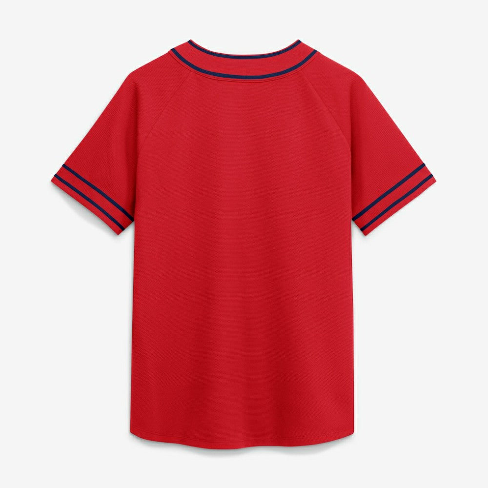 St. Louis Cardinals Women's Diva Race Ahead Raglan V-Neck T-Shirt Red