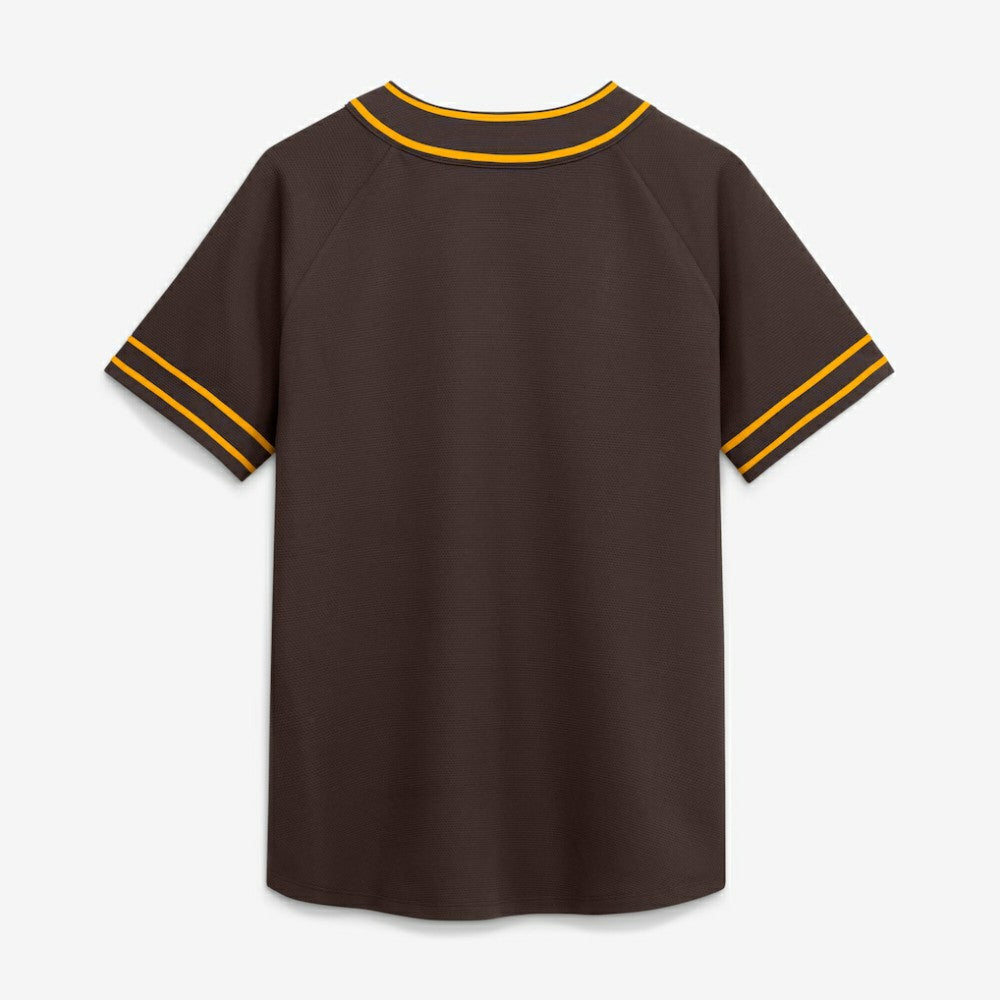 San Diego Padres Women's Diva Race Ahead Raglan V-Neck T-Shirt Brown