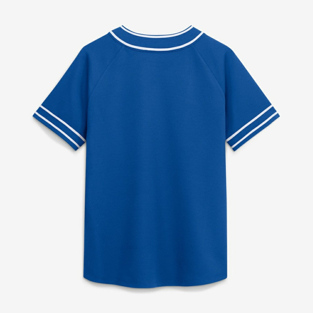 Los Angeles Dodgers Women's Diva Race Ahead Raglan V-Neck T-Shirt Royal