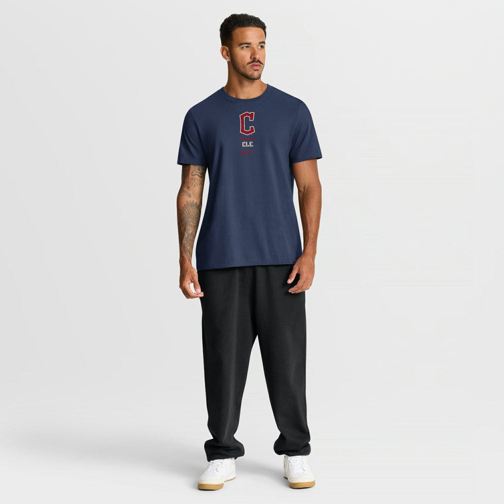 Cleveland Guardians City Connect 2-Hit T-Shirt Navy | Nike
