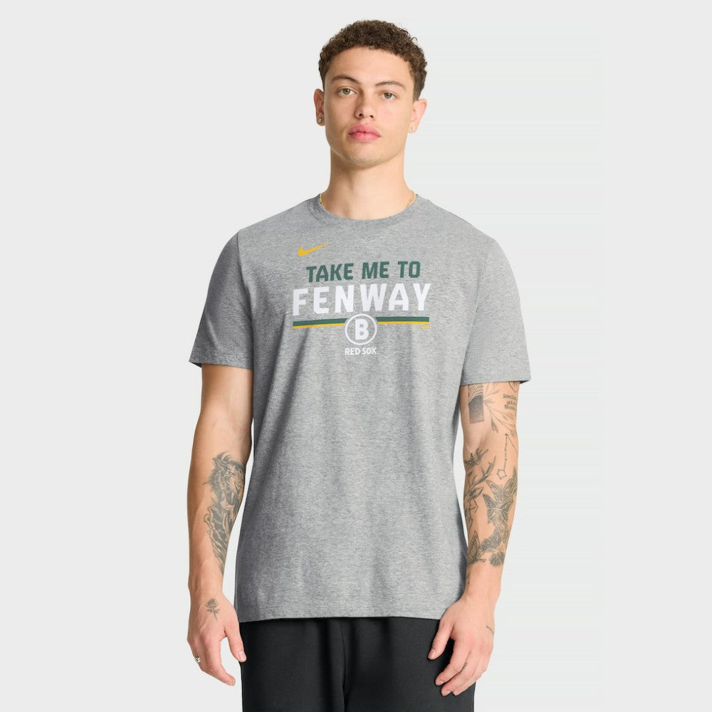 Boston Red Sox City Connect Stacked T-Shirt Gray | Nike