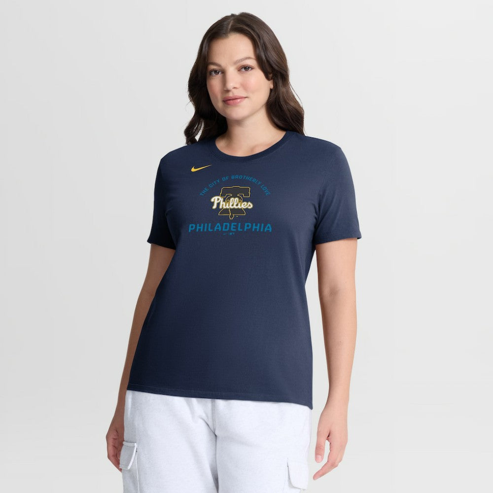 Philadelphia Phillies Women's City Connect Arch T-Shirt Navy | Nike