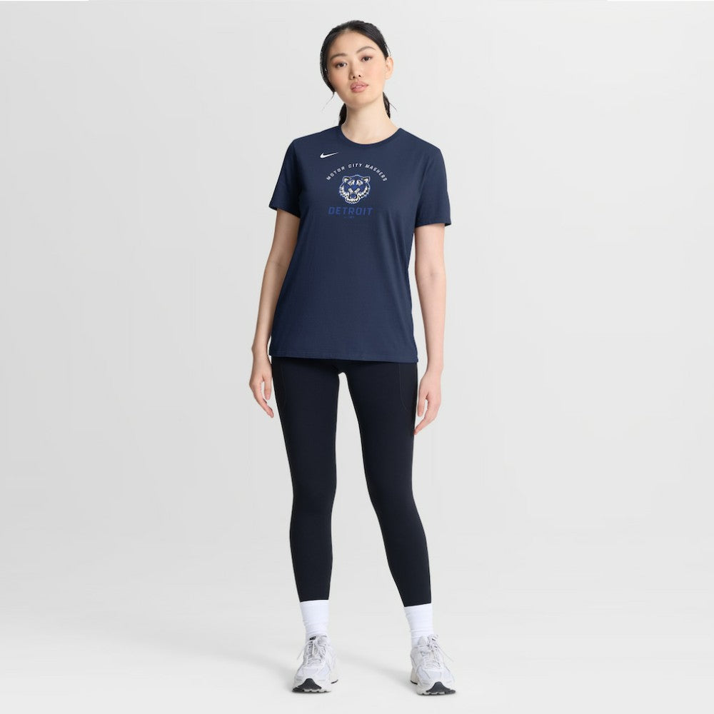 Detroit Tigers Women's City Connect Arch T-Shirt Navy | Nike