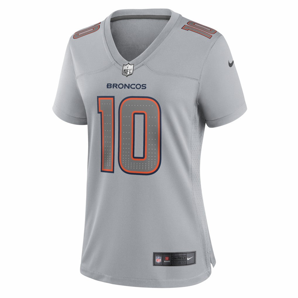 Bo Nix Denver Broncos Women's Fashion Atmosphere Fashion Game Jersey - Gray