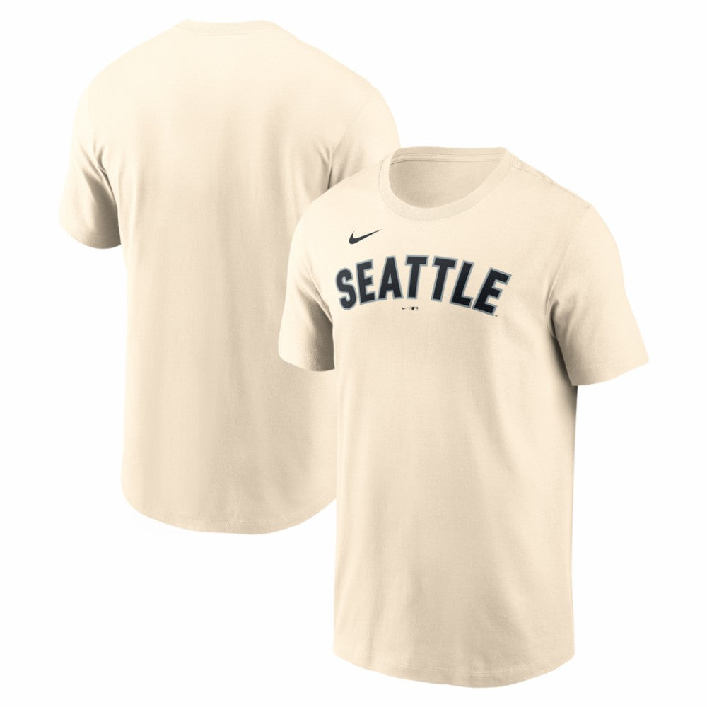 Seattle Mariners Alternate Wordmark T-Shirt Cream | Nike