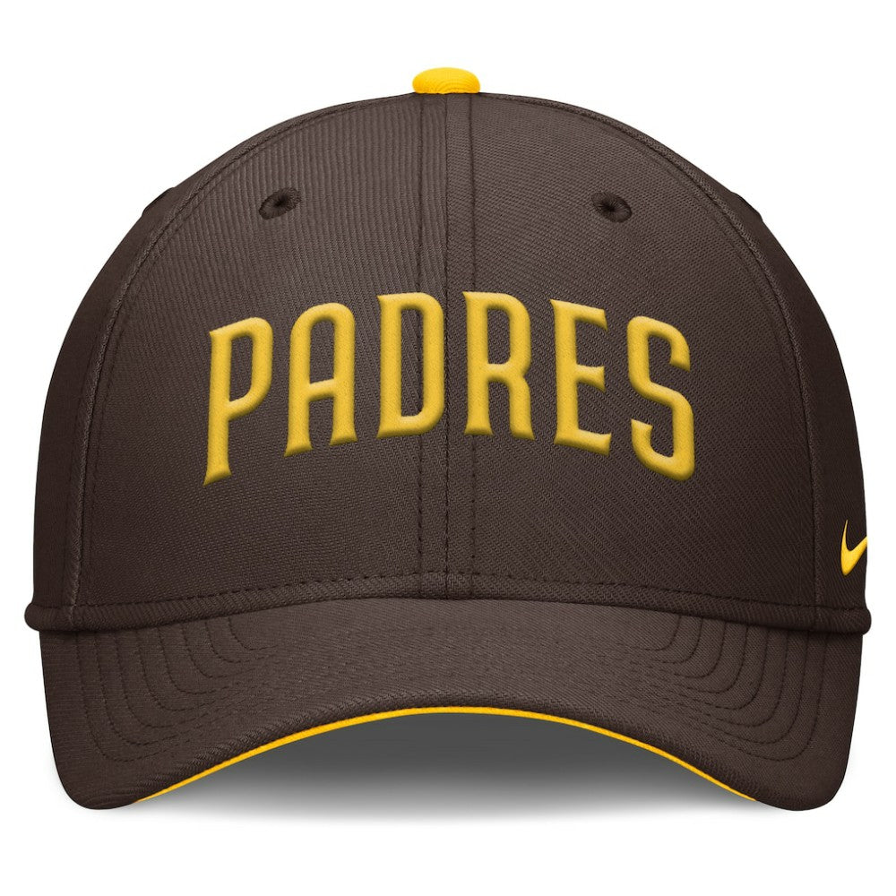 San Diego Padres Primetime Rise Dri-FIT Flex Hat Brown | Nike