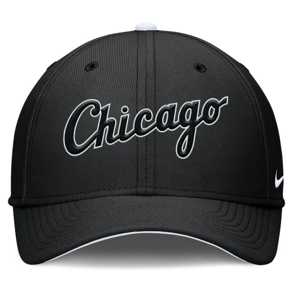 Chicago White Sox Primetime Rise Dri-FIT Flex Hat Black | Nike