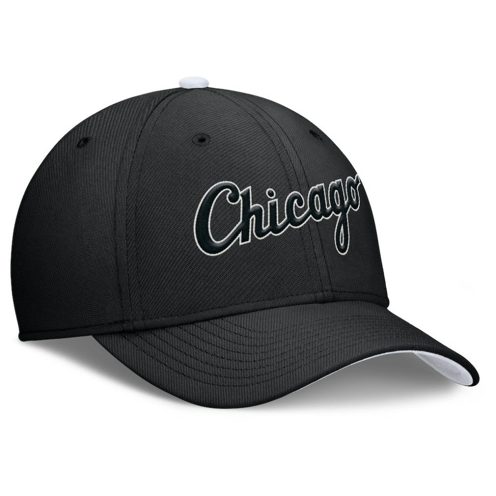 Chicago White Sox Primetime Rise Dri-FIT Flex Hat Black | Nike