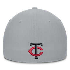 Minnesota Twins Primetime Rise Dri-FIT Flex Hat Gray | Nike