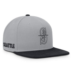Seattle Mariners Primetime Pro Dri-FIT Snapback Hat Gray/Navy | Nike