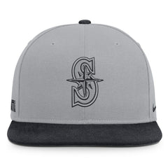 Seattle Mariners Primetime Pro Dri-FIT Snapback Hat Gray/Navy | Nike