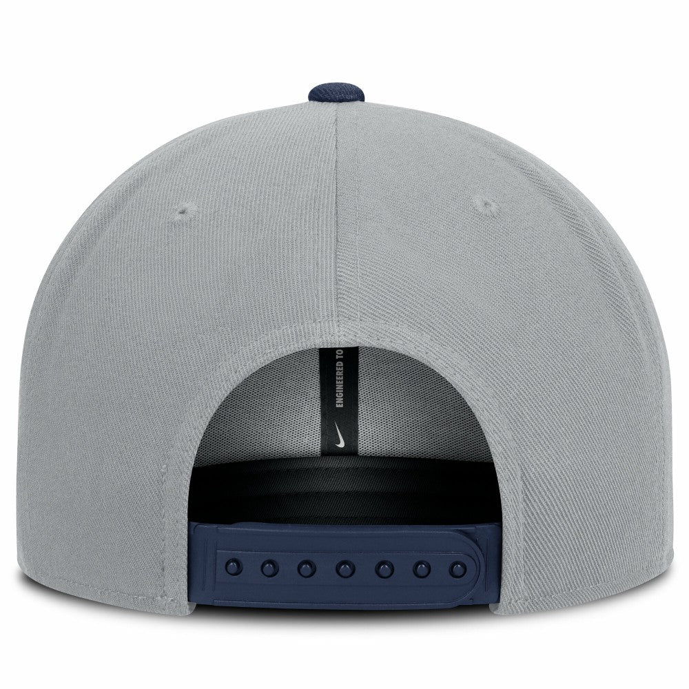 Milwaukee Brewers Primetime Pro Dri-FIT Snapback Hat Gray/Navy | Nike