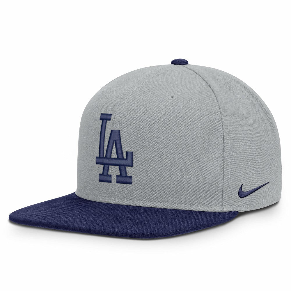 Los Angeles Dodgers Primetime Pro Dri-FIT Snapback Hat Gray/Royal | Nike