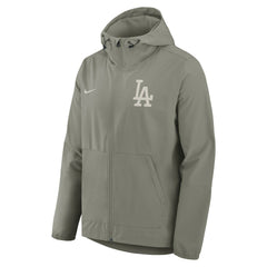 Los Angeles Dodgers Unlimited Packable Full-Zip Hooded Jacket Olive | Nike