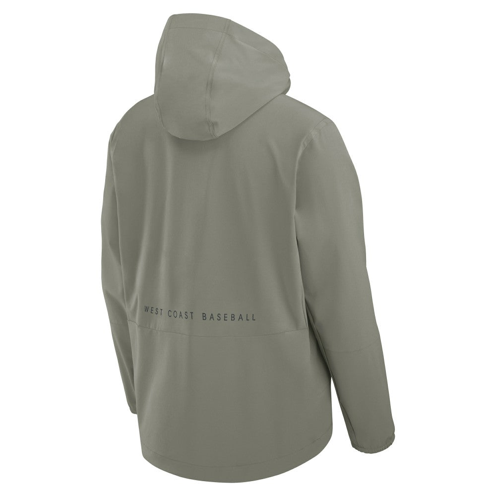 Los Angeles Dodgers Unlimited Packable Full-Zip Hooded Jacket Olive | Nike