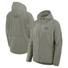 Detroit Tigers Unlimited Packable Full-Zip Hooded Jacket Olive | Nike