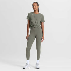 Los Angeles Dodgers Women's One Twist Dri-FIT Cropped T-Shirt Olive | Nike