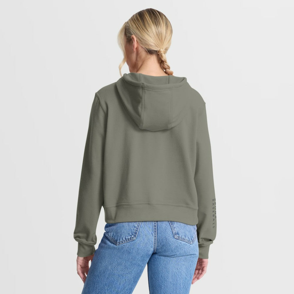 New York Yankees Women's One Tri-Blend Dri-FIT Hoodie Olive | Nike