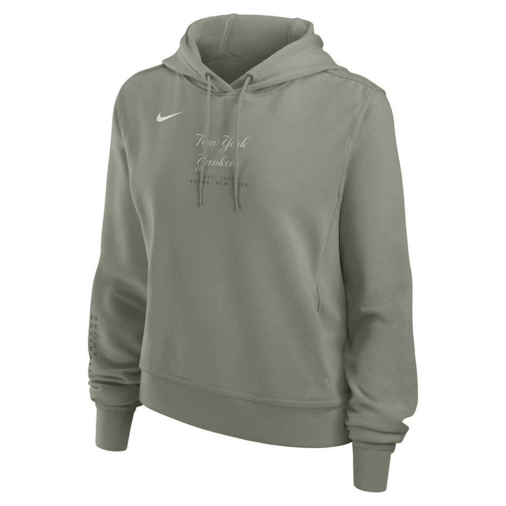 New York Yankees Women's One Tri-Blend Dri-FIT Hoodie Olive | Nike