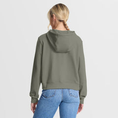 Atlanta Braves Women's One Tri-Blend Dri-FIT Hoodie Olive | Nike