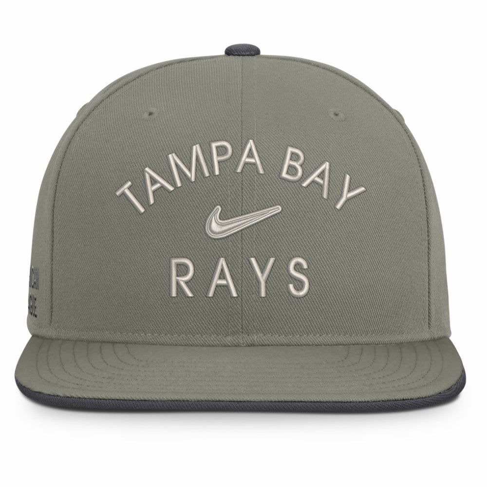 Tampa Bay Rays Pro Dri-FIT Snapback Hat Olive | Nike