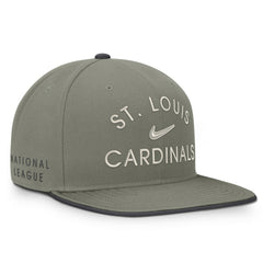 St. Louis Cardinals Pro Dri-FIT Snapback Hat Olive | Nike