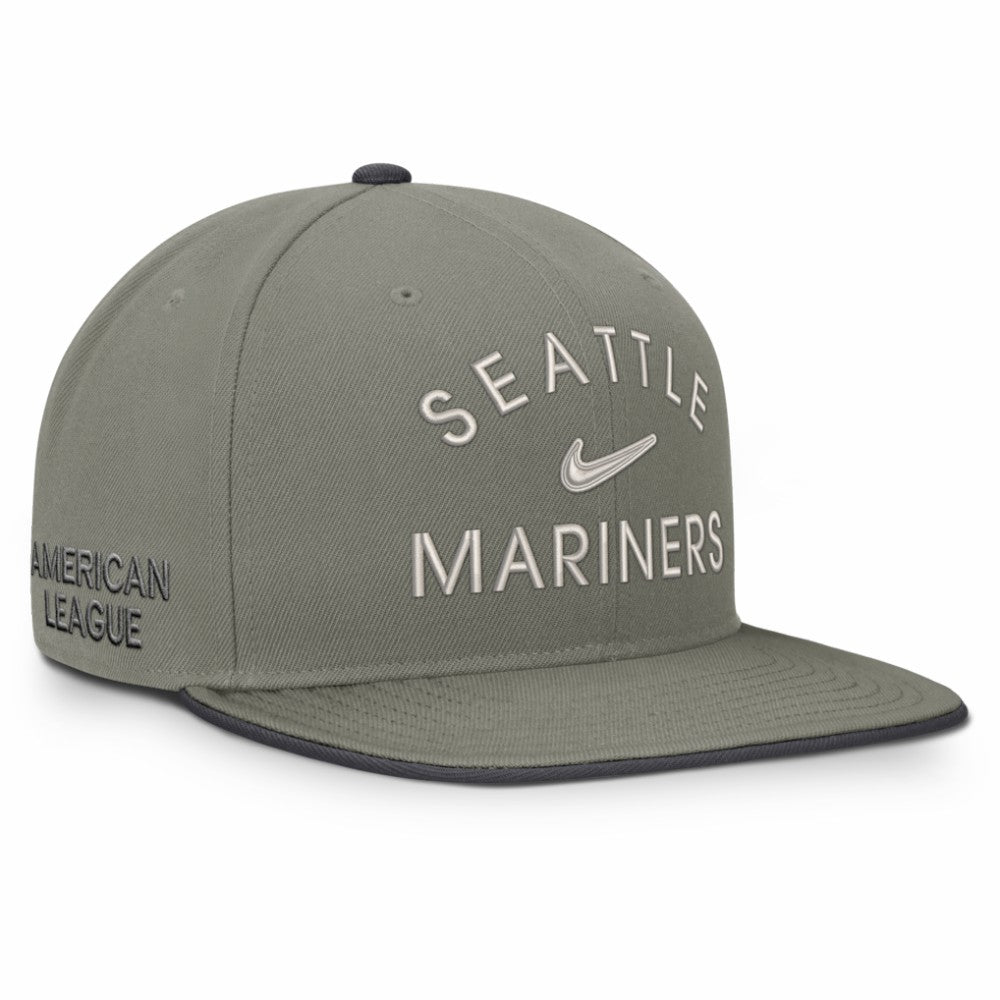 Seattle Mariners Pro Dri-FIT Snapback Hat Olive | Nike