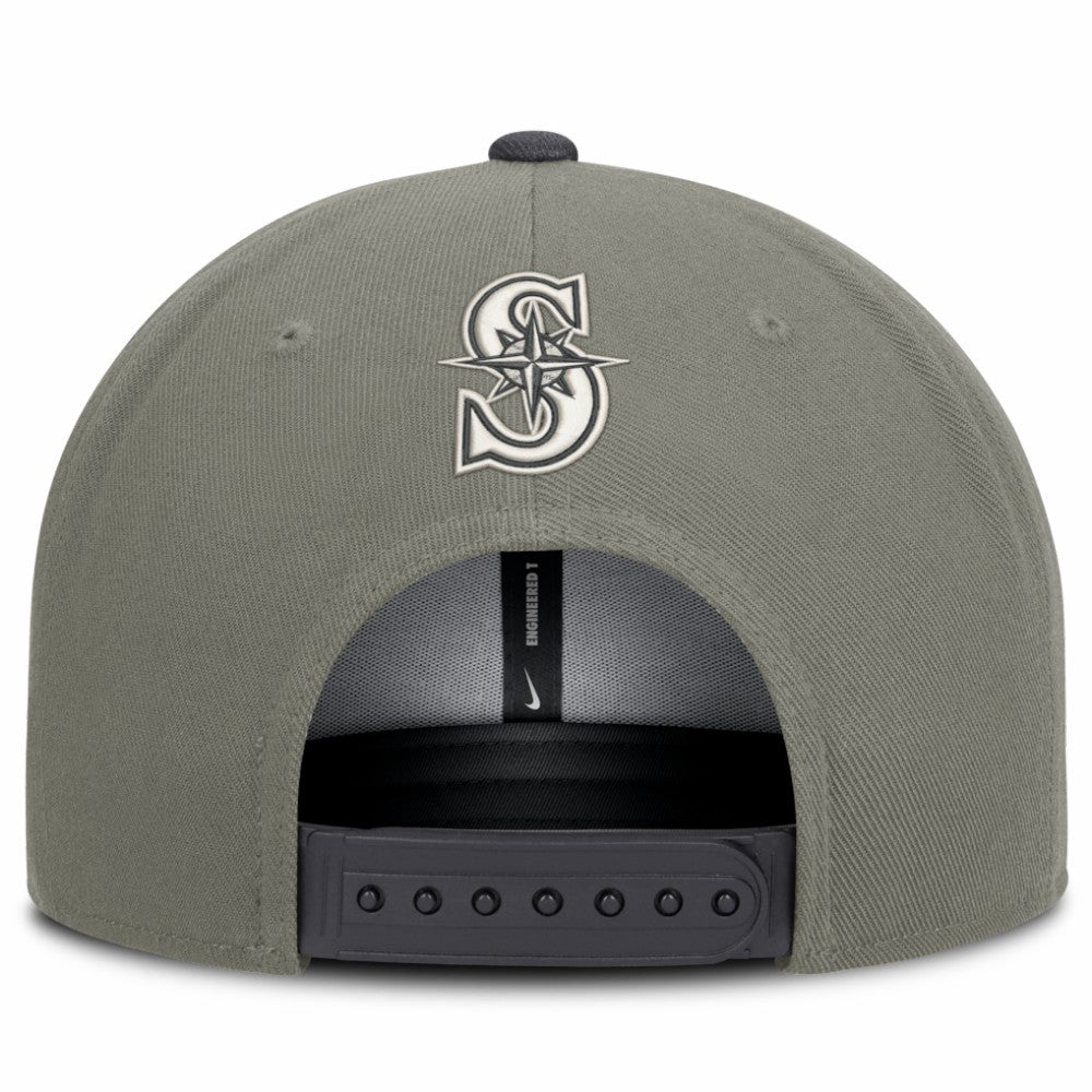 Seattle Mariners Pro Dri-FIT Snapback Hat Olive | Nike