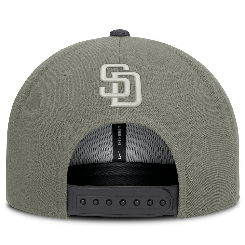 San Diego Padres Pro Dri-FIT Snapback Hat Olive | Nike