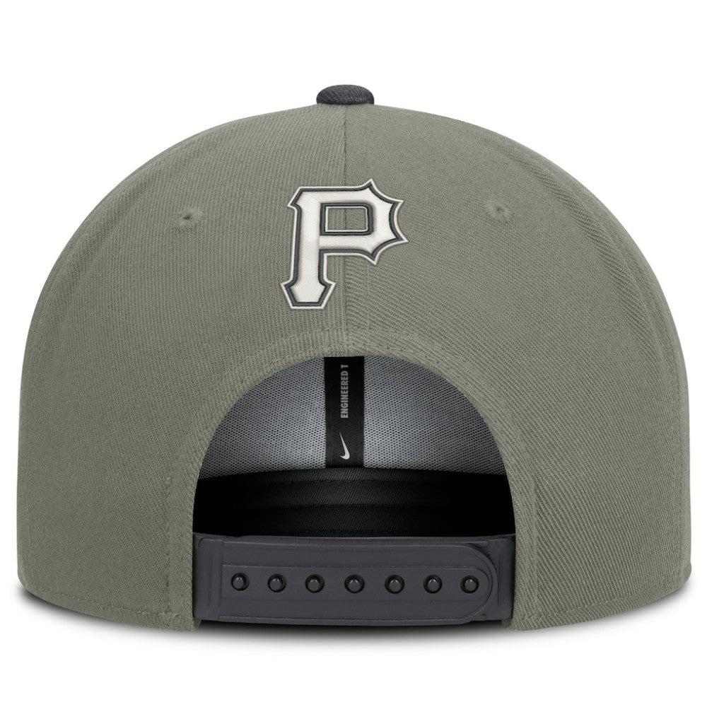 Pittsburgh Pirates Pro Dri-FIT Snapback Hat Olive | Nike