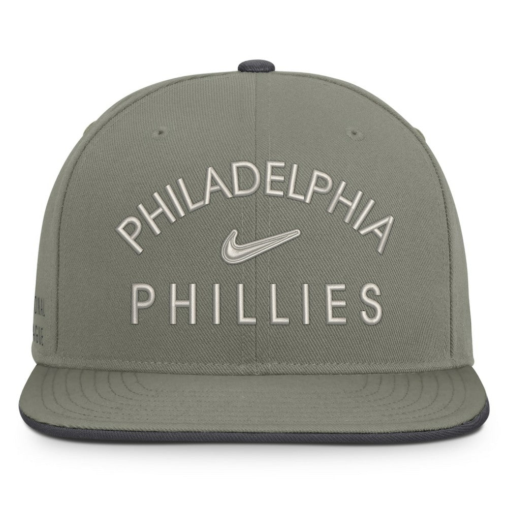 Philadelphia Phillies Pro Dri-FIT Snapback Hat Olive | Nike