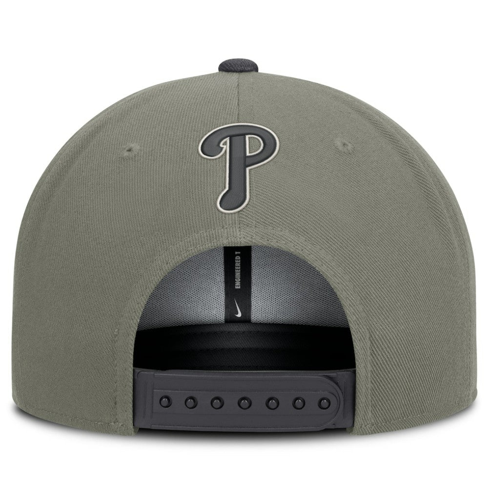 Philadelphia Phillies Pro Dri-FIT Snapback Hat Olive | Nike