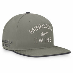 Minnesota Twins Pro Dri-FIT Snapback Hat Olive | Nike