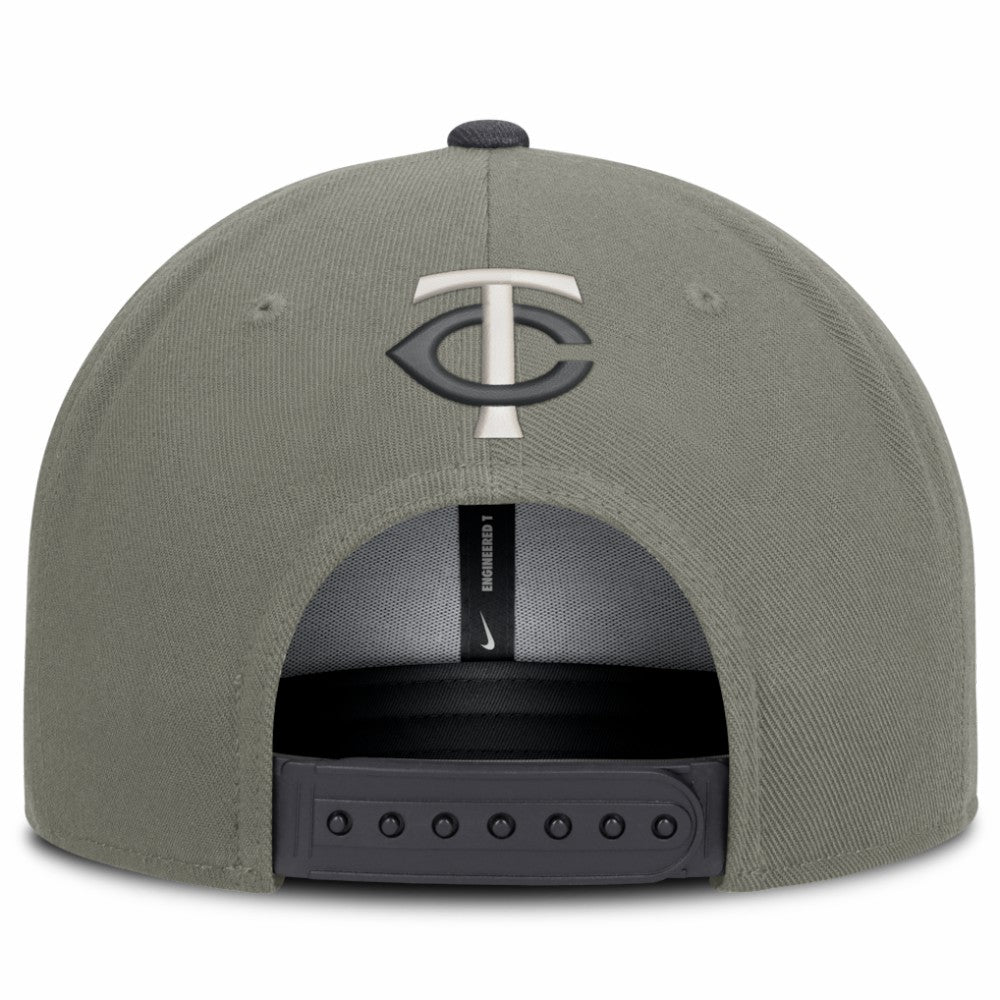 Minnesota Twins Pro Dri-FIT Snapback Hat Olive | Nike
