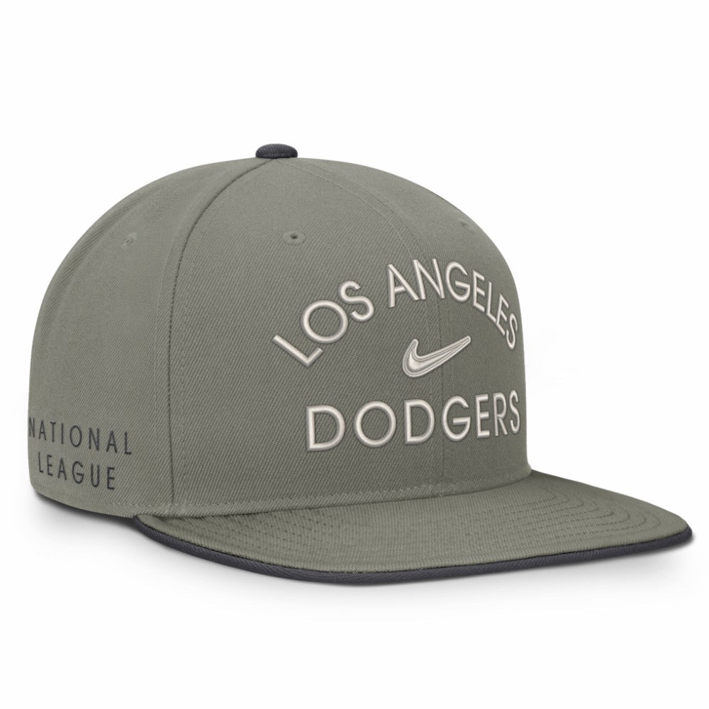 Los Angeles Dodgers Pro Dri-FIT Snapback Hat Olive | Nike