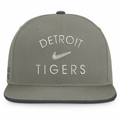 Detroit Tigers Pro Dri-FIT Snapback Hat Olive | Nike