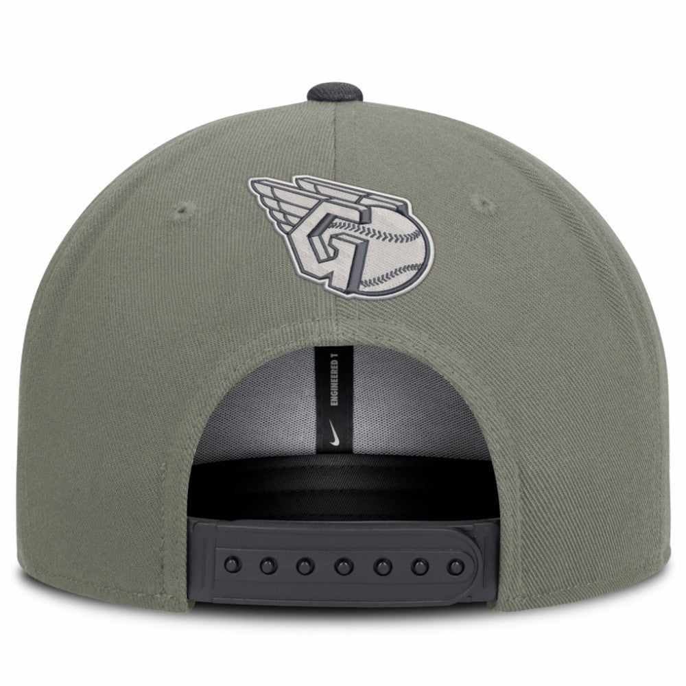 Cleveland Guardians Pro Dri-FIT Snapback Hat Olive | Nike