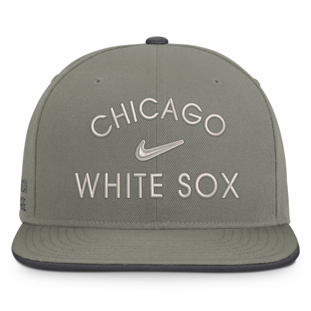Chicago White Sox Pro Dri-FIT Snapback Hat Olive | Nike