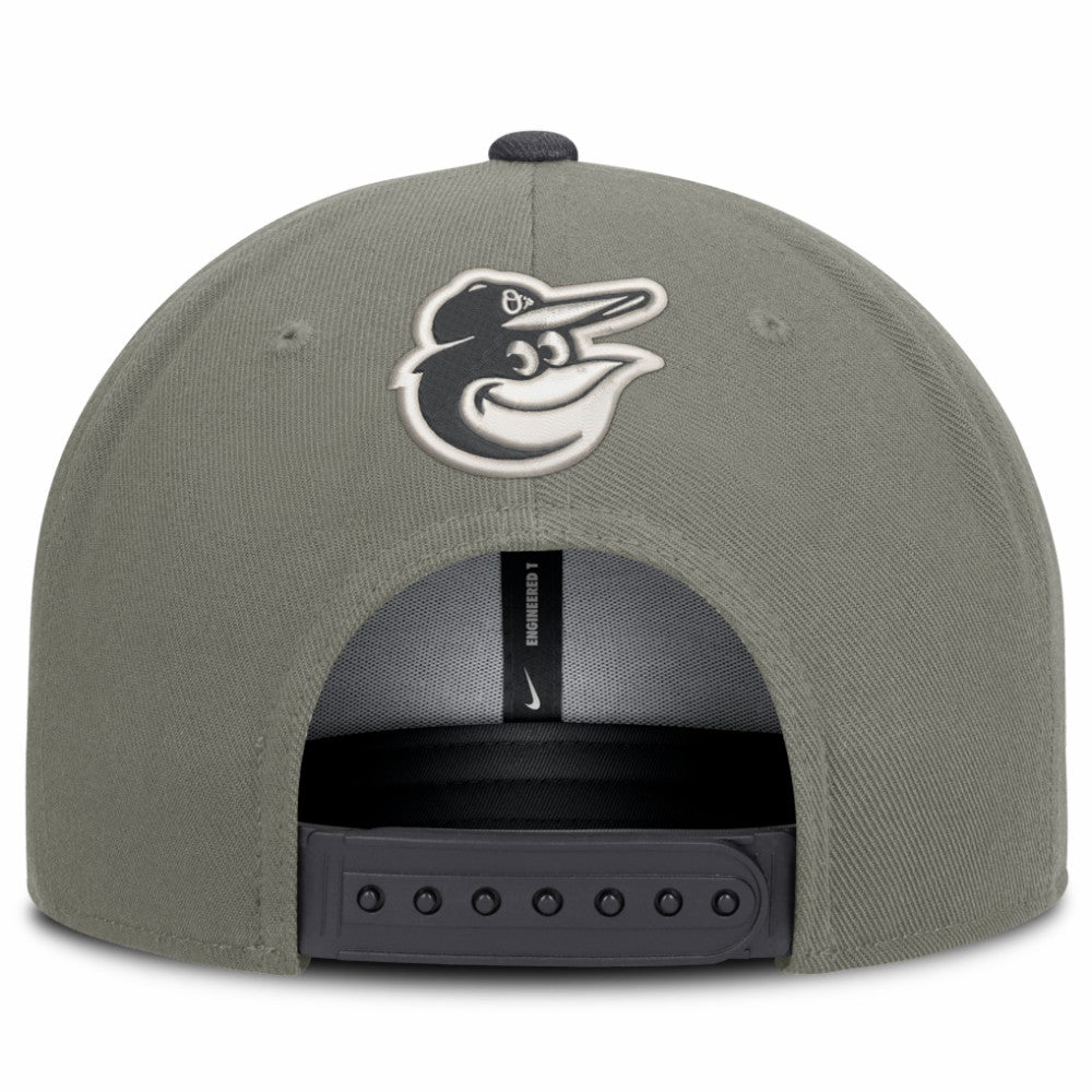 Baltimore Orioles Pro Dri-FIT Snapback Hat Olive | Nike