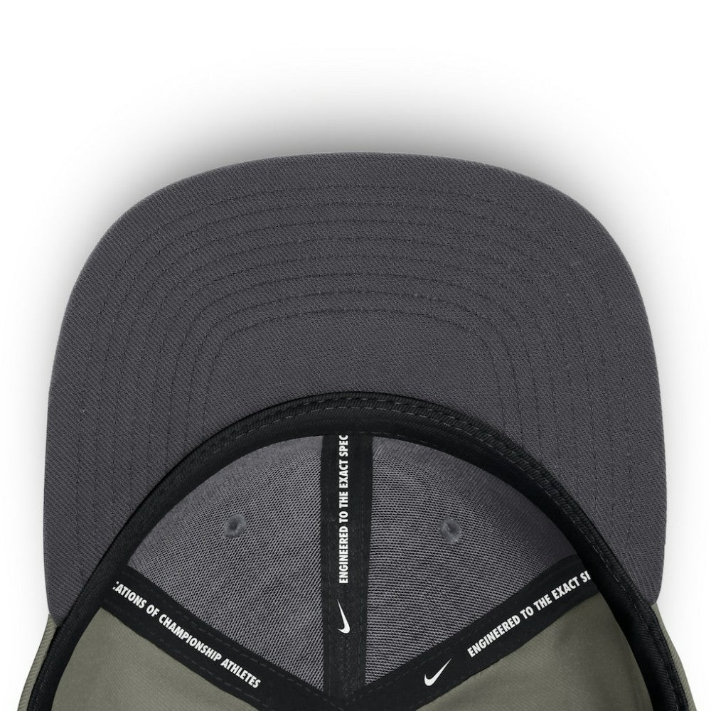 Atlanta Braves Pro Dri-FIT Snapback Hat Olive | Nike