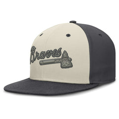 Atlanta Braves Dri-FIT True Fitted Hat Cream | Nike
