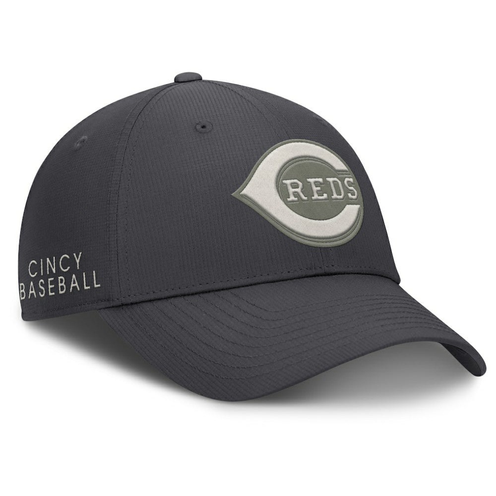 Cincinnati Reds Club Dri-FIT Adjustable Hat Anthracite | Nike