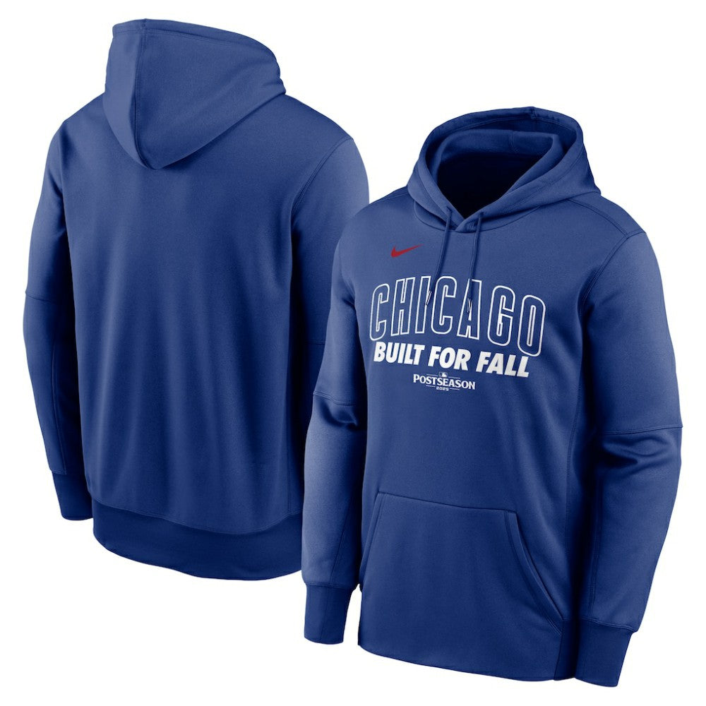 Chicago Cubs 2025 MLB Postseason Authentic Collection Therma Fleece Hoodie Royal | Nike