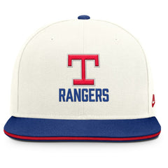 Texas Rangers Cooperstown Pro Dri-FIT Snapback Hat Cream/Royal | Nike
