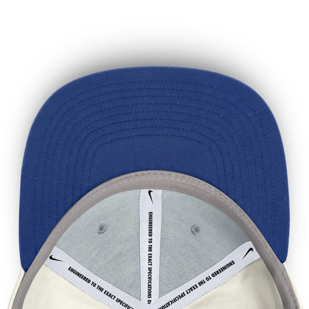 Texas Rangers Cooperstown Pro Dri-FIT Snapback Hat Cream/Royal | Nike