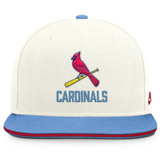 St. Louis Cardinals Cooperstown Pro Dri-FIT Snapback Hat Cream/Light Blue | Nike