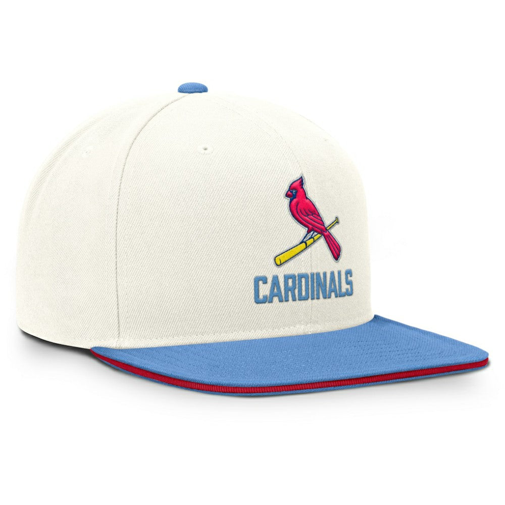 St. Louis Cardinals Cooperstown Pro Dri-FIT Snapback Hat Cream/Light Blue | Nike