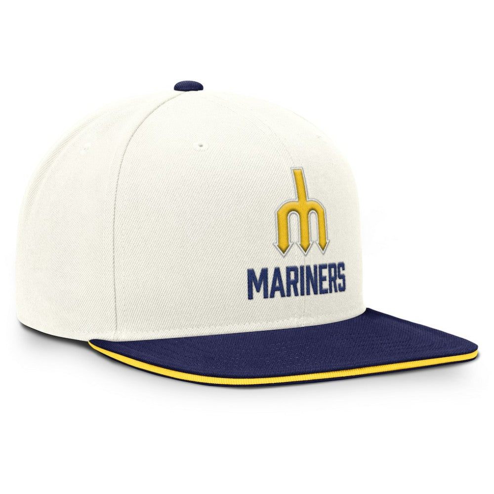 Seattle Mariners Cooperstown Pro Dri-FIT Snapback Hat Cream/Navy | Nike